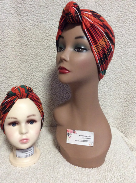 Mom and Me Printed Knotted Turbans