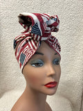 Wide Patriotic Wired Headband