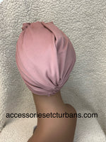 Dusty Rose Stretch Jersey Knit Chemo Turban