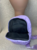 Light Purple Quilted Puffer Sling Bag