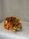 Orange Printed Wired Headband