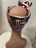 Wide Patriotic Wired Headband