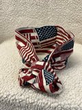 Wide Patriotic Wired Headband