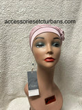 Christine Headwear Pink Lotus Bamboo Turban