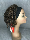Medium Auburn Spiral Curl Headband Wig