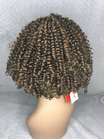 Medium Auburn Spiral Curl Headband Wig