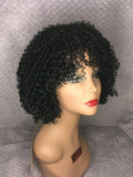 Black Synthetic Spiral Curl Wig