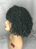 Black Synthetic Spiral Curl Wig