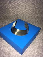 Brushed Stainless Steel Wide Cuff Bracelet