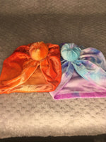 Kids 2pc Velour Tie Dyed Knotted Turbans