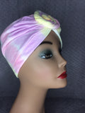 Multi Colored Tie Dyed Knotted Turban