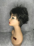 Dark Brown Color 4 Synthetic Tapered Back Wig